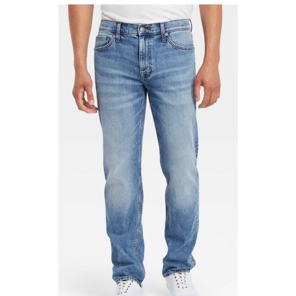 Goodfellow men’s slim straight fit jeans 30 x 30 heavyweight, mid rise, stretch - Picture 1 of 7